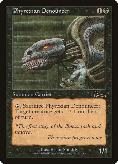 Phyrexian Denouncer [Urza's Legacy] | Dumpster Cat Games