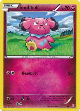 Snubbull (27/30) [XY: Trainer Kit - Sylveon] | Dumpster Cat Games