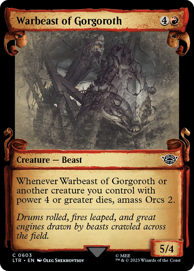 Warbeast of Gorgoroth [The Lord of the Rings: Tales of Middle-Earth Showcase Scrolls] | Dumpster Cat Games