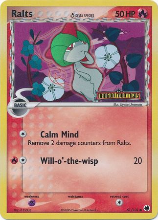 Ralts (61/101) (Delta Species) (Stamped) [EX: Dragon Frontiers] | Dumpster Cat Games