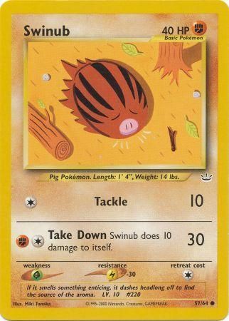 Swinub (57/64) [Neo Revelation Unlimited] | Dumpster Cat Games