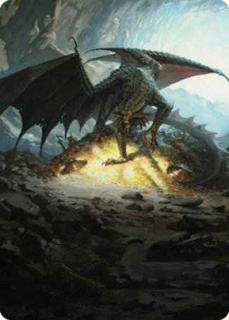 Ancient Copper Dragon Art Card (04) [Commander Legends: Battle for Baldur's Gate Art Series] | Dumpster Cat Games