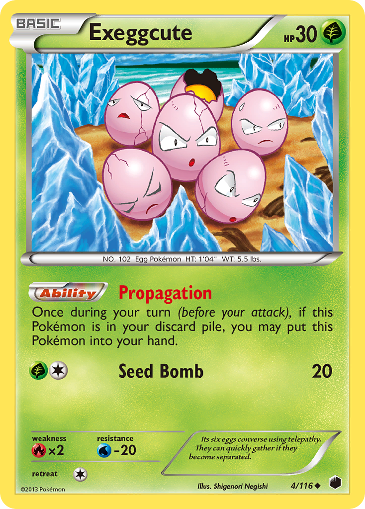 Exeggcute (4/116) [Black & White: Plasma Freeze] | Dumpster Cat Games