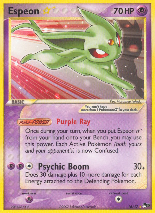 Espeon Star (16/17) [POP Series 5] | Dumpster Cat Games