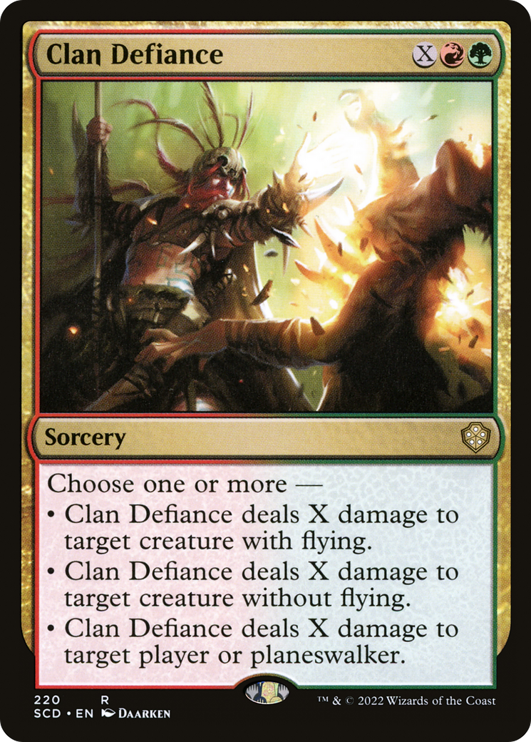 Clan Defiance [Starter Commander Decks] | Dumpster Cat Games