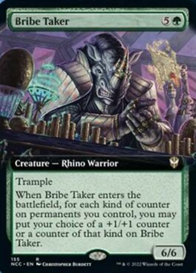 Bribe Taker (Extended Art) [Streets of New Capenna Commander] | Dumpster Cat Games