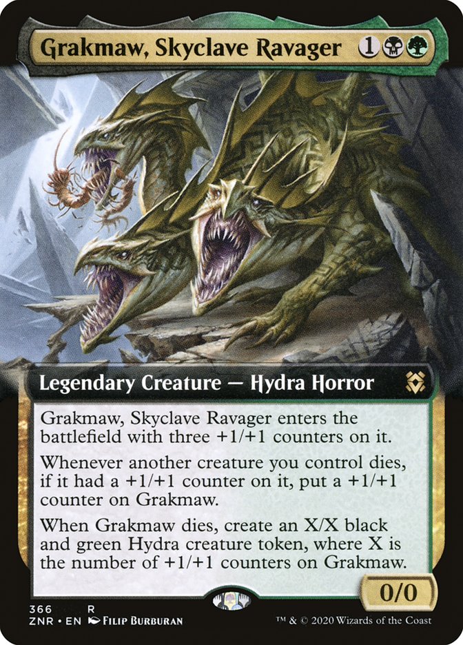 Grakmaw, Skyclave Ravager (Extended Art) [Zendikar Rising] | Dumpster Cat Games