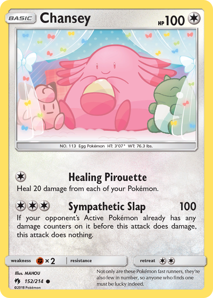 Chansey (152/214) [Sun & Moon: Lost Thunder] | Dumpster Cat Games