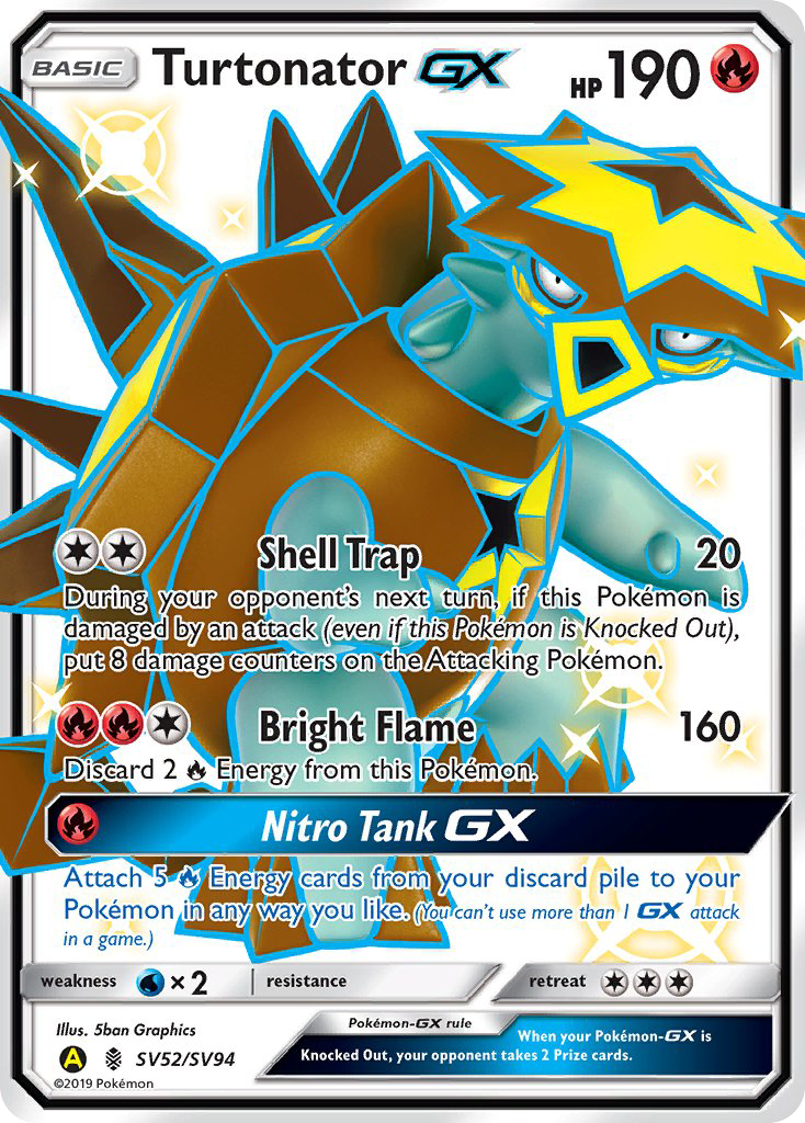 Turtonator GX (SV52/SV94) [Sun & Moon: Hidden Fates - Shiny Vault] | Dumpster Cat Games