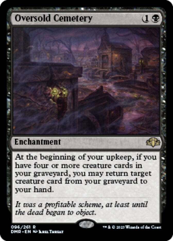 Oversold Cemetery [Dominaria Remastered] | Dumpster Cat Games