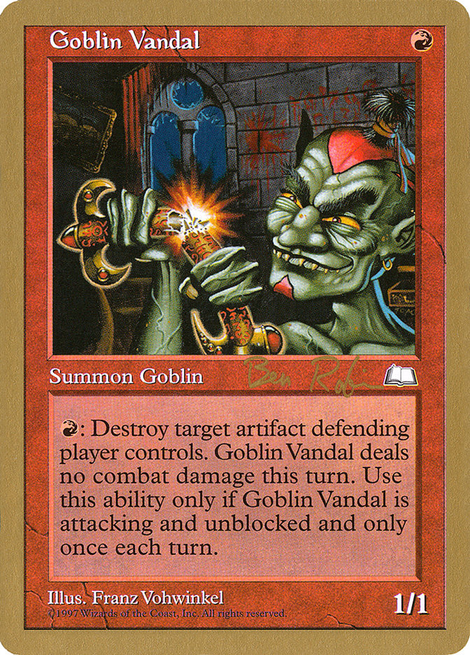 Goblin Vandal (Ben Rubin) [World Championship Decks 1998] | Dumpster Cat Games