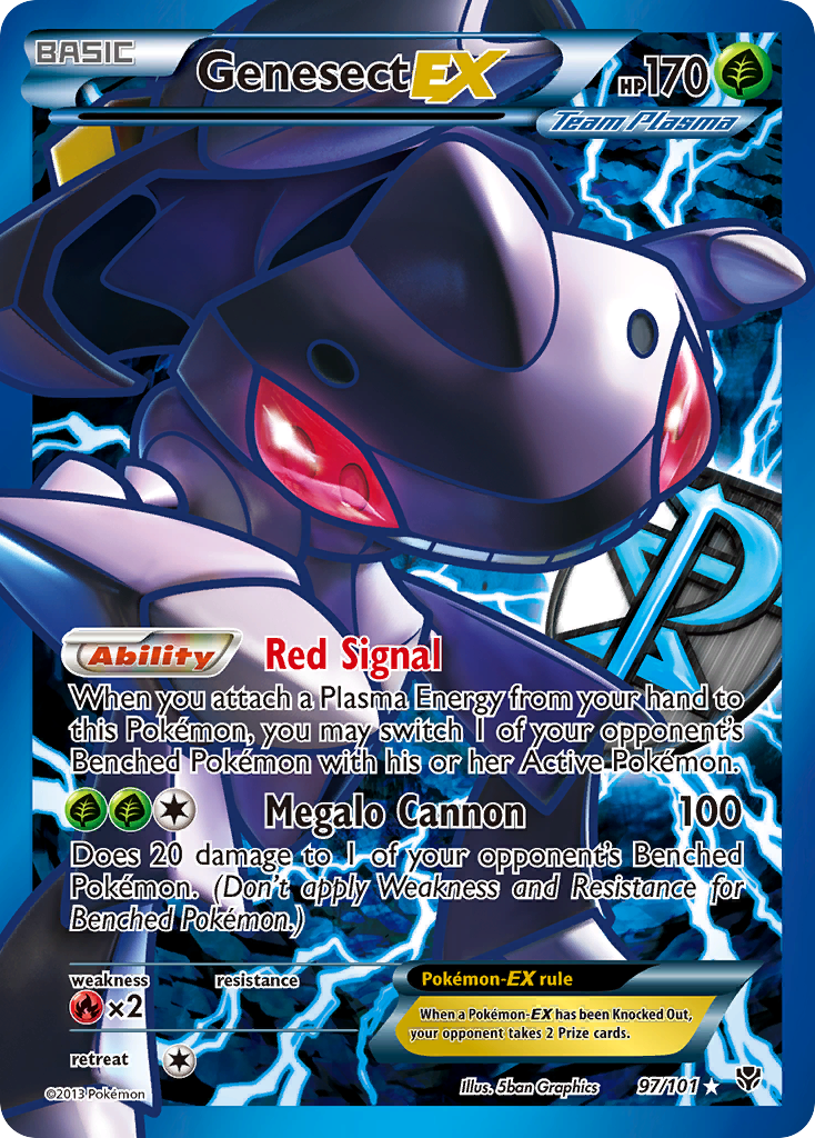 Genesect EX (97/101) [Black & White: Plasma Blast] | Dumpster Cat Games