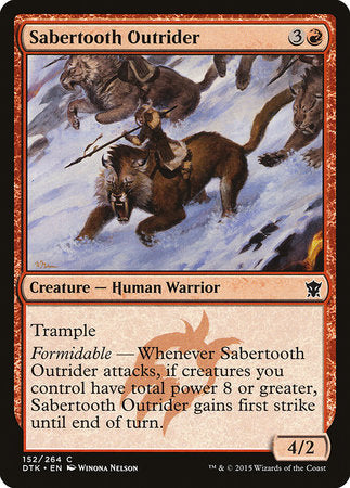 Sabertooth Outrider [Dragons of Tarkir] | Dumpster Cat Games