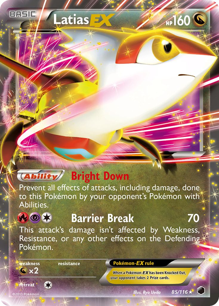 Latias EX (85/116) [Black & White: Plasma Freeze] | Dumpster Cat Games