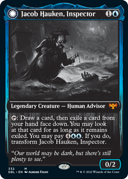 Jacob Hauken, Inspector // Hauken's Insight [Innistrad: Double Feature] | Dumpster Cat Games