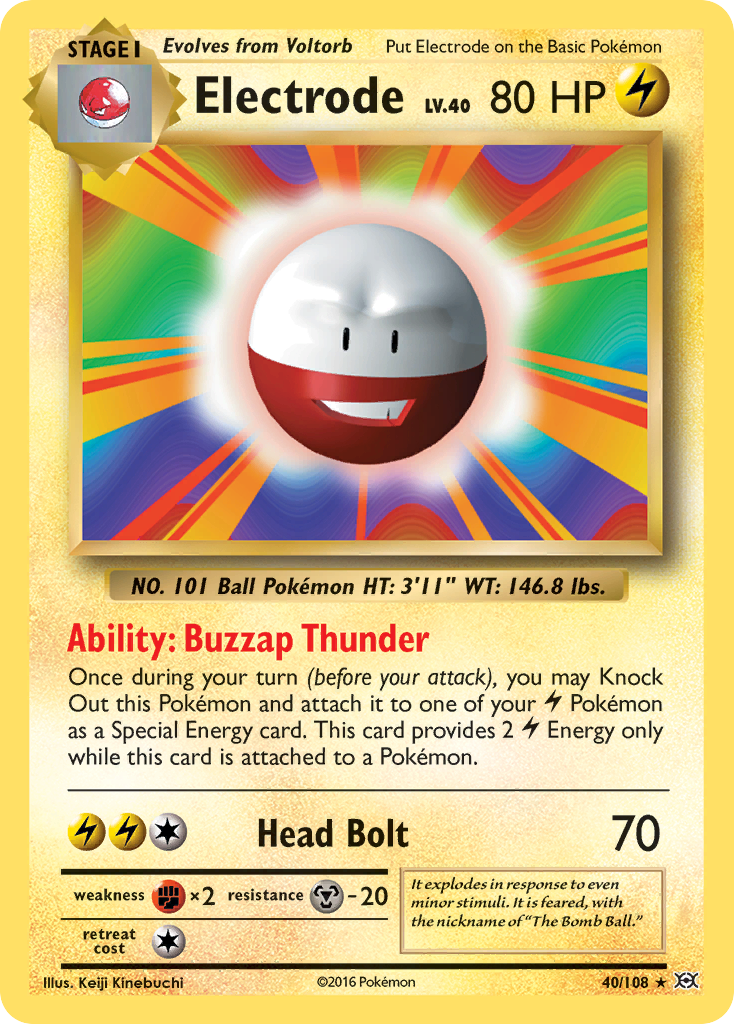 Electrode (40/108) [XY: Evolutions] | Dumpster Cat Games