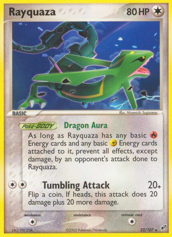 Rayquaza (22/107) (Theme Deck Exclusive) [EX: Deoxys] | Dumpster Cat Games