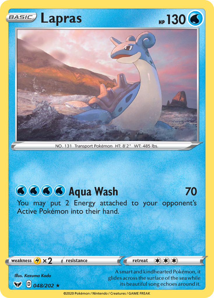 Lapras (048/202) [Sword & Shield: Base Set] | Dumpster Cat Games