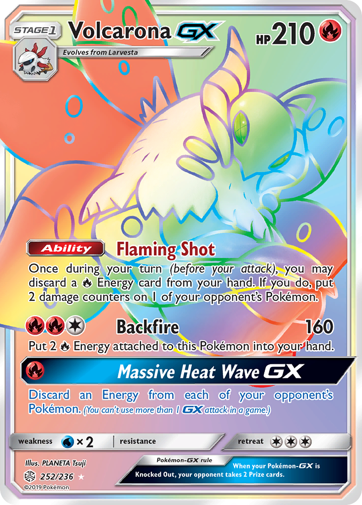 Volcarona GX (252/236) [Sun & Moon: Cosmic Eclipse] | Dumpster Cat Games