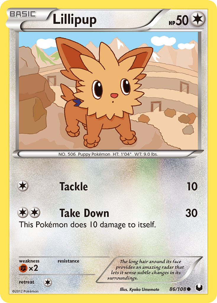 Lillipup (86/108) [Black & White: Dark Explorers] | Dumpster Cat Games