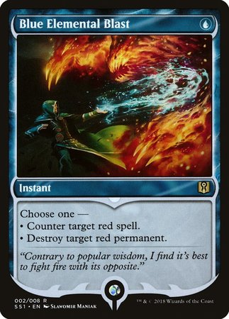 Blue Elemental Blast [Signature Spellbook: Jace] | Dumpster Cat Games