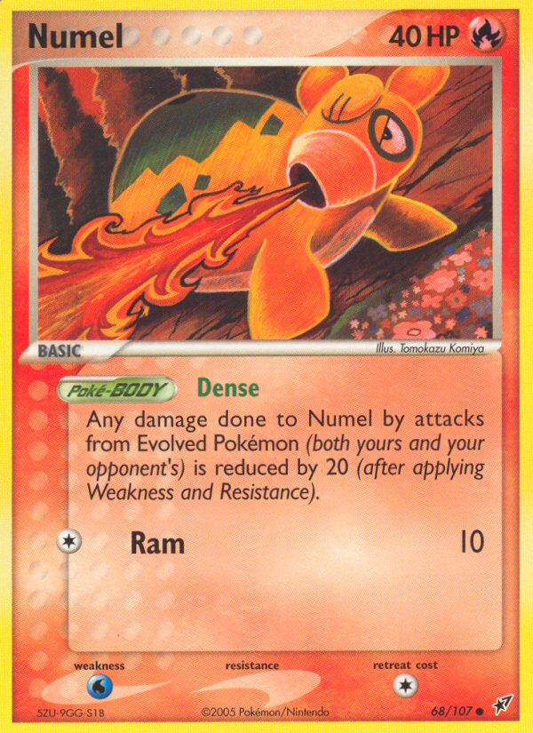 Numel (68/107) [EX: Deoxys] | Dumpster Cat Games