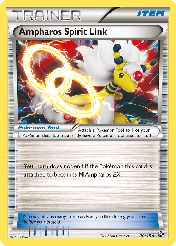 Ampharos Spirit Link (70/98) [XY: Ancient Origins] | Dumpster Cat Games