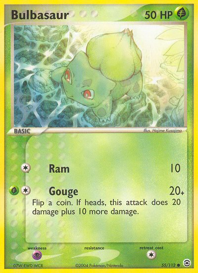 Bulbasaur (55/112) [EX: FireRed & LeafGreen] | Dumpster Cat Games