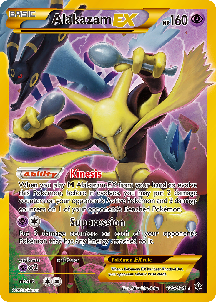 Alakazam EX (125/124) [XY: Fates Collide] | Dumpster Cat Games