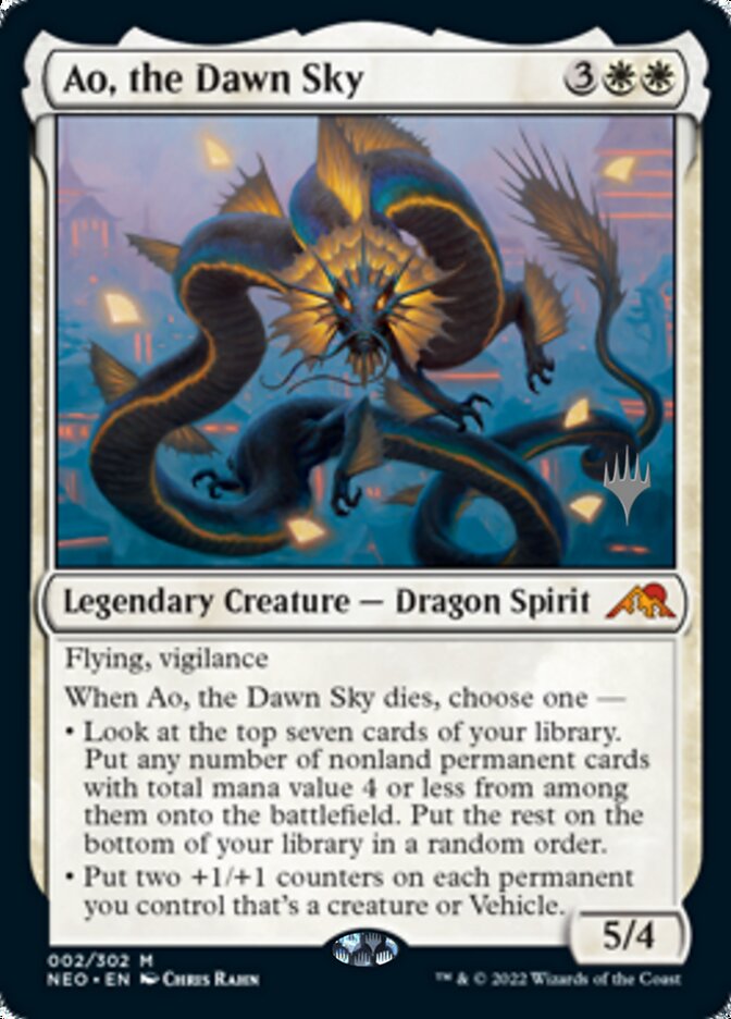 Ao, the Dawn Sky (Promo Pack) [Kamigawa: Neon Dynasty Promos] | Dumpster Cat Games