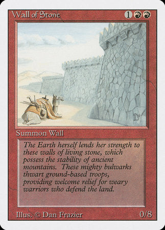 Wall of Stone [Revised Edition] | Dumpster Cat Games