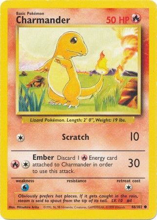 Charmander (46/102) [Base Set Unlimited] | Dumpster Cat Games