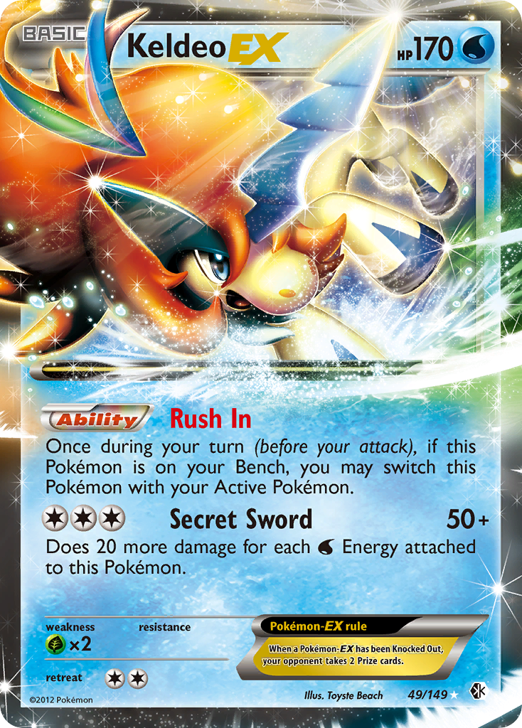 Keldeo EX (49/149) [Black & White: Boundaries Crossed] | Dumpster Cat Games