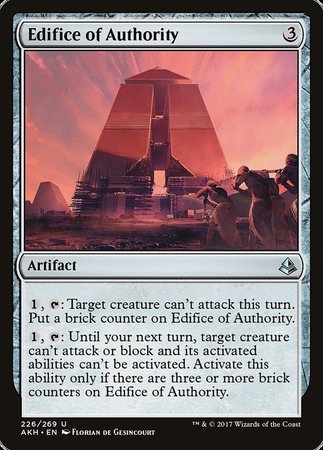 Edifice of Authority [Amonkhet] | Dumpster Cat Games