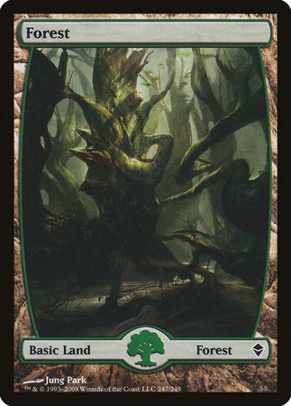 Forest (247) - Full Art [Zendikar] | Dumpster Cat Games