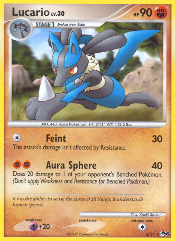 Lucario (2/17) [POP Series 6] | Dumpster Cat Games