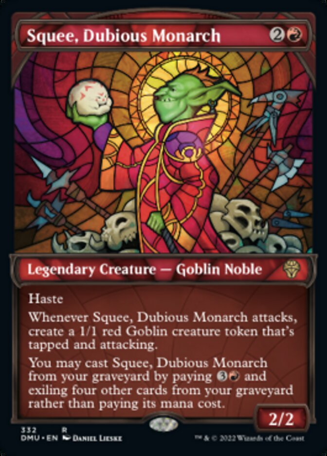 Squee, Dubious Monarch (Showcase Textured) [Dominaria United] | Dumpster Cat Games