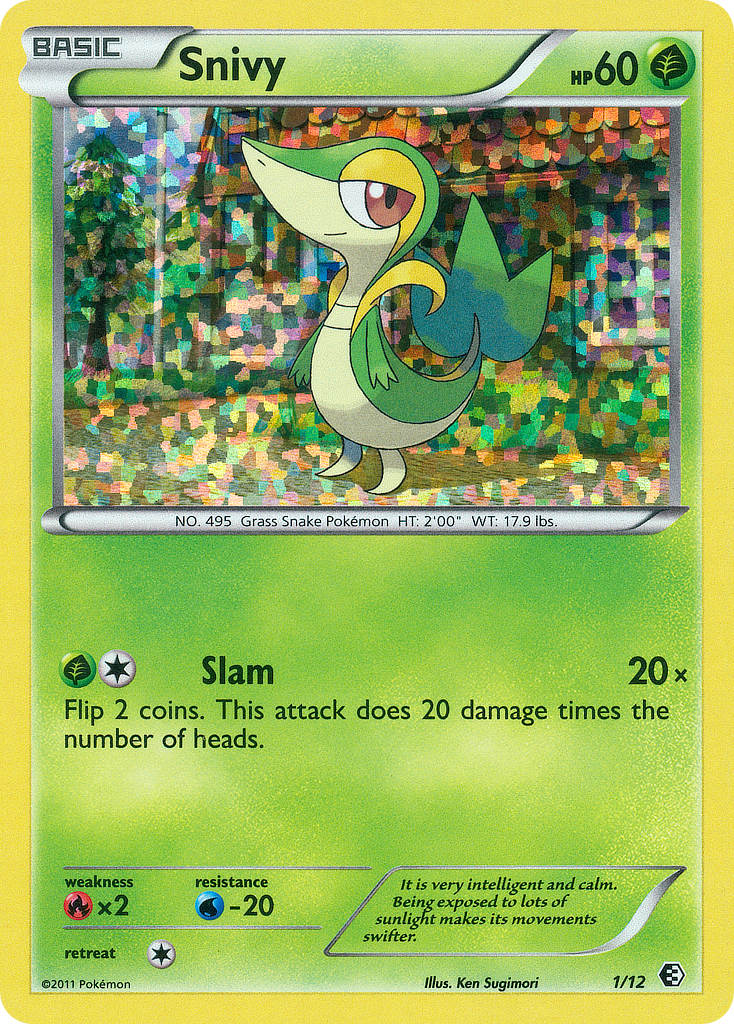 Snivy (1/12) [McDonald's Promos: 2011 Collection] | Dumpster Cat Games