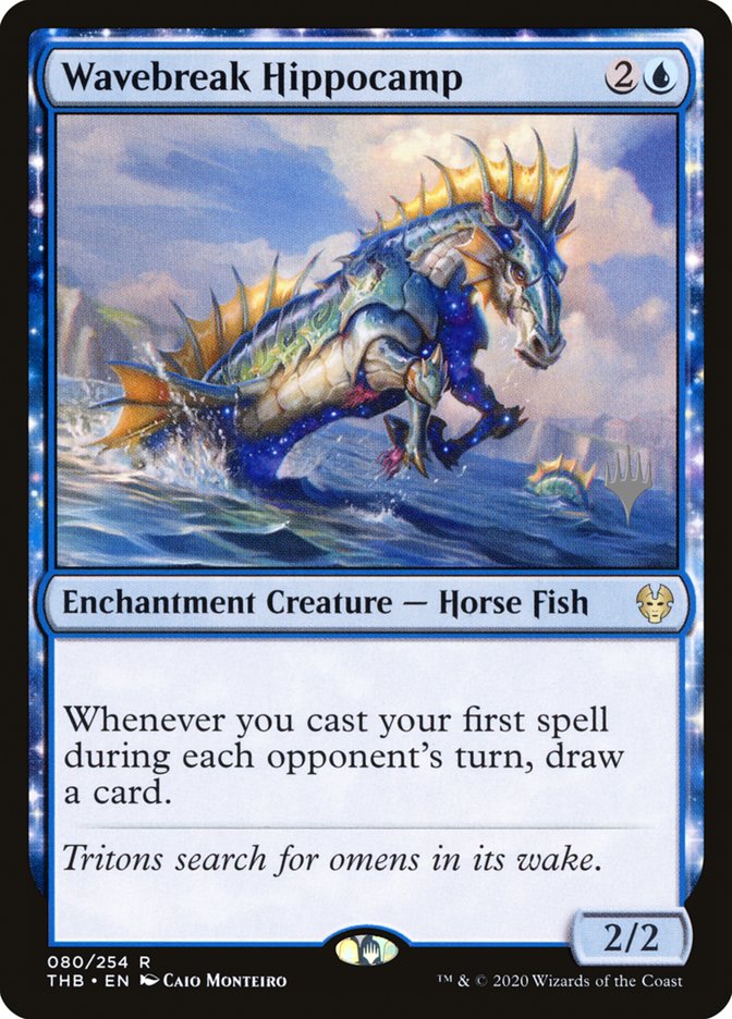 Wavebreak Hippocamp (Promo Pack) [Theros Beyond Death Promos] | Dumpster Cat Games