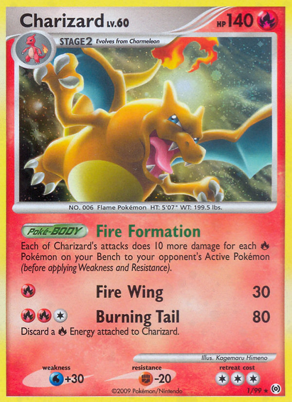 Charizard (1/99) [Platinum: Arceus] | Dumpster Cat Games