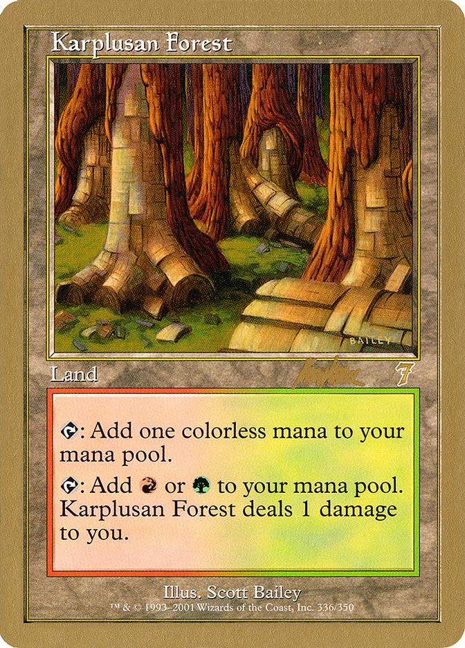 Karplusan Forest (Brian Kibler) [World Championship Decks 2002] | Dumpster Cat Games