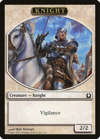 Knight Token [Return to Ravnica Tokens] | Dumpster Cat Games