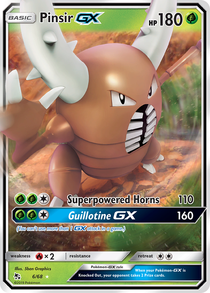 Pinsir GX (6/68) [Sun & Moon: Hidden Fates] | Dumpster Cat Games