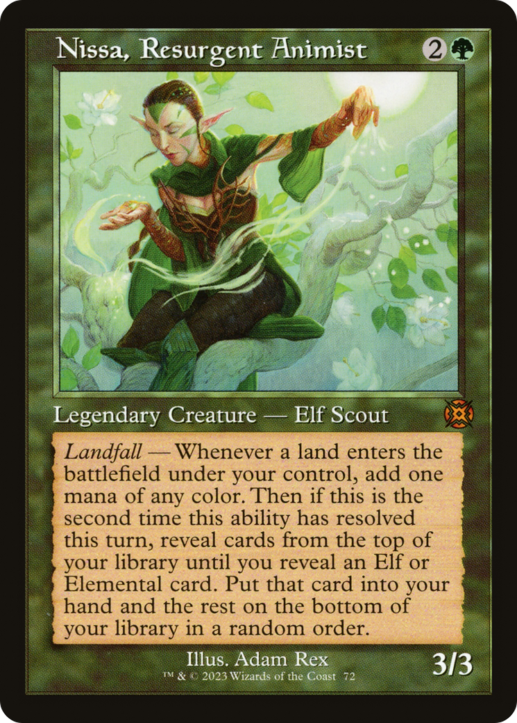 Nissa, Resurgent Animist (Retro) [March of the Machine: The Aftermath] | Dumpster Cat Games