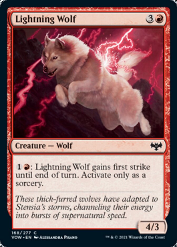 Lightning Wolf [Innistrad: Crimson Vow] | Dumpster Cat Games