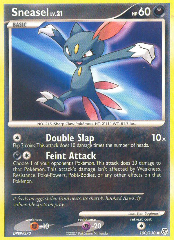 Sneasel (100/130) [Diamond & Pearl: Base Set] | Dumpster Cat Games