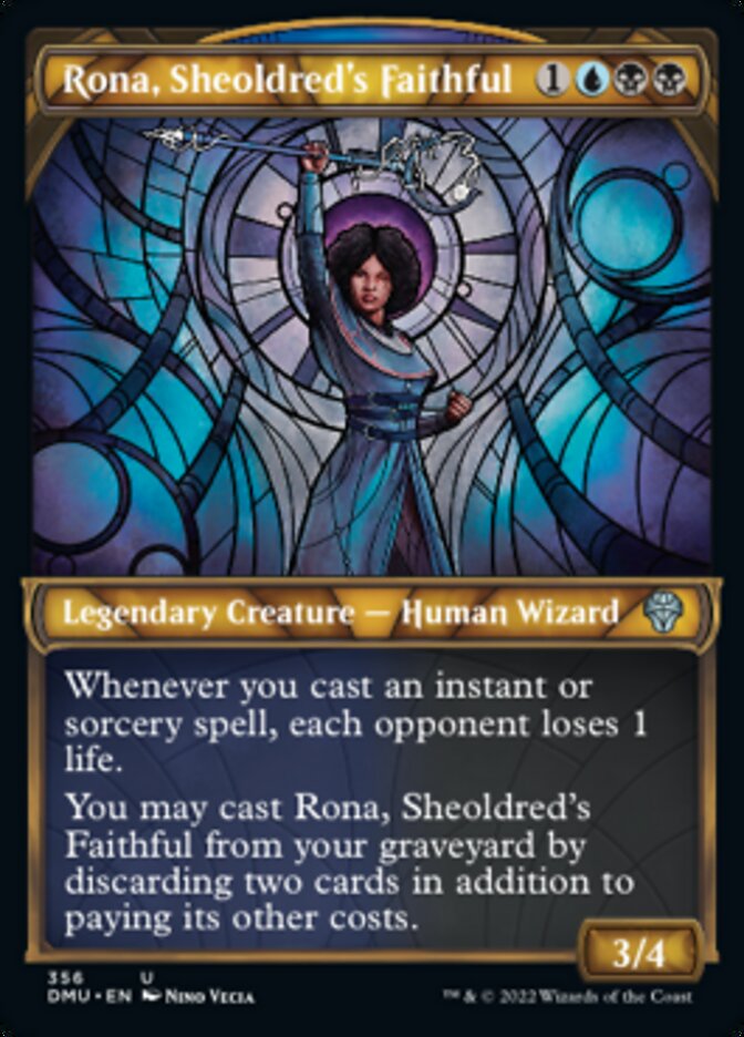 Rona, Sheoldred's Faithful (Showcase Textured) [Dominaria United] | Dumpster Cat Games