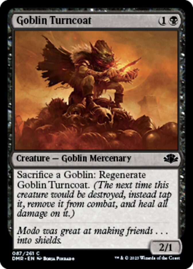 Goblin Turncoat [Dominaria Remastered] | Dumpster Cat Games