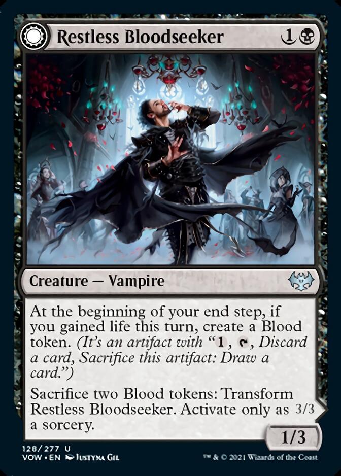 Restless Bloodseeker // Bloodsoaked Reveler [Innistrad: Crimson Vow] | Dumpster Cat Games