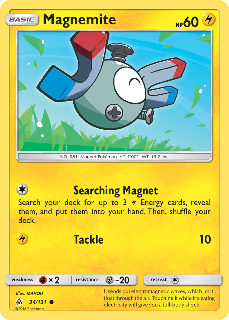 Magnemite (34/131) [Sun & Moon: Forbidden Light] | Dumpster Cat Games